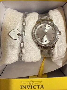 Invicta Angel Women's Watch - 30mm, Steel With Bracelet Set
